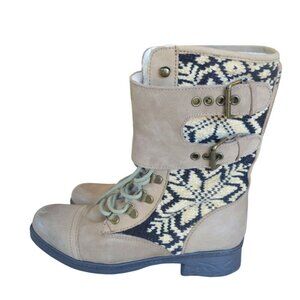 Kelsi Dagger Ilya Snowflake Boots Women's Size 6 Fall Winter Gorpcore Cabincore